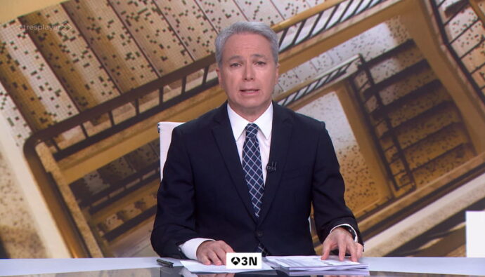 Vicente Vallés en 'Antena 3 Noticias'