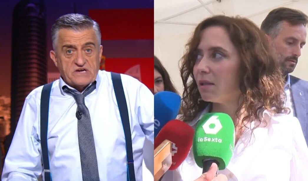 El Gran Wyoming e Isabel Díaz Ayuso.
