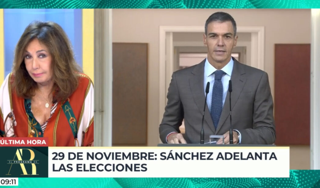Ana Rosa Quintana, ante el adelanto electoral anunciado por Sánchez