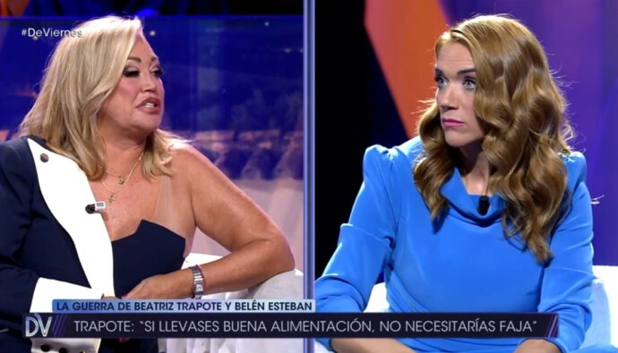 Belén Esteban y Beatriz Trapote en 'De viernes'.
