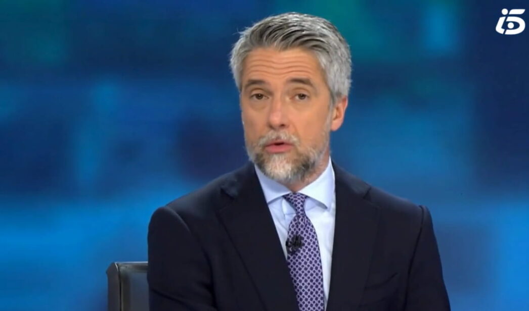 Carlos Franganillo en 'Informativos Telecinco'