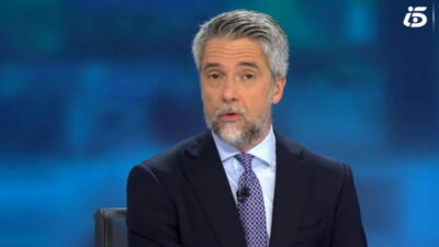 Carlos Franganillo en 'Informativos Telecinco'