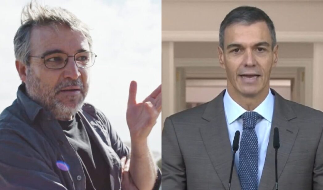 Jordi Évole y Pedro Sánchez.