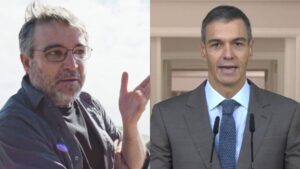 Jordi Évole y Pedro Sánchez.
