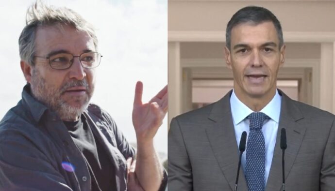 Jordi Évole y Pedro Sánchez.