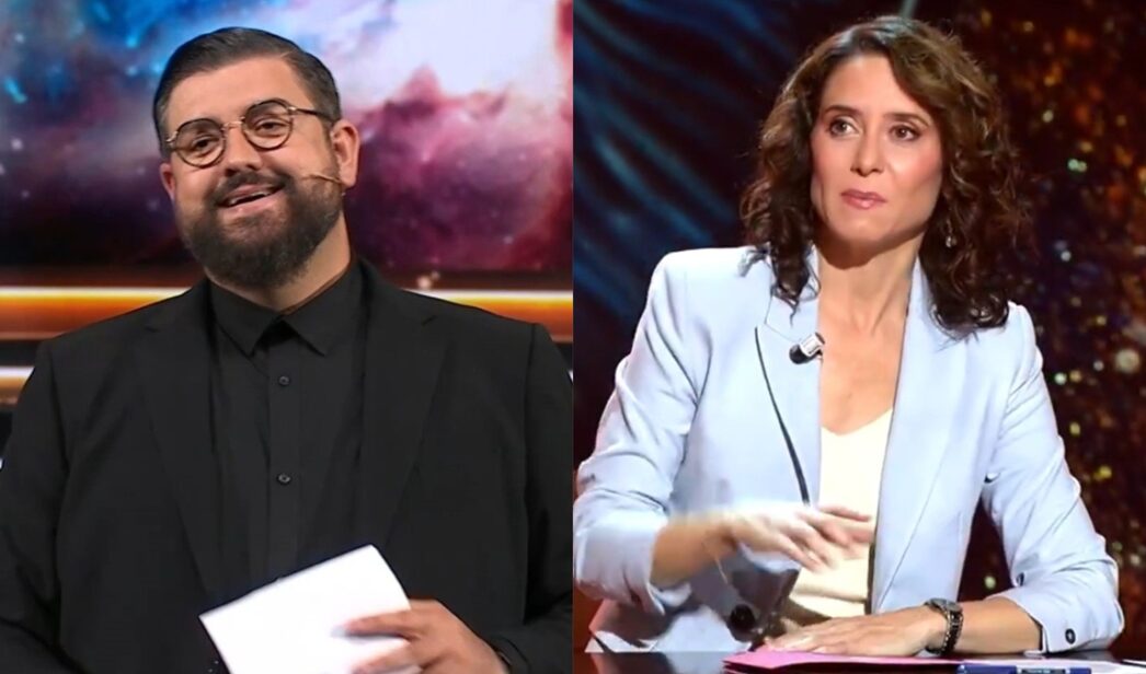 Manu Sánchez e Isabel Díaz Ayuso.