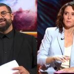 Manu Sánchez e Isabel Díaz Ayuso.