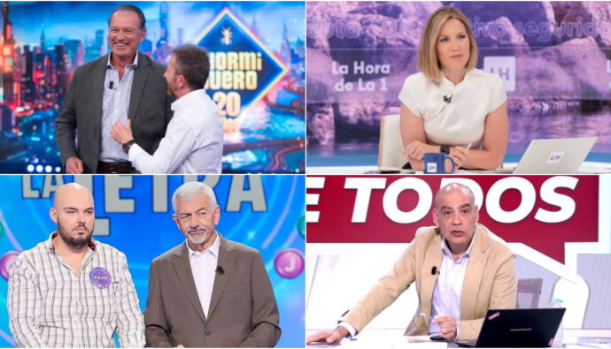 'El Hormiguero', 'La hora de La 1', 'Rueda la letra' y 'En boca de todos'